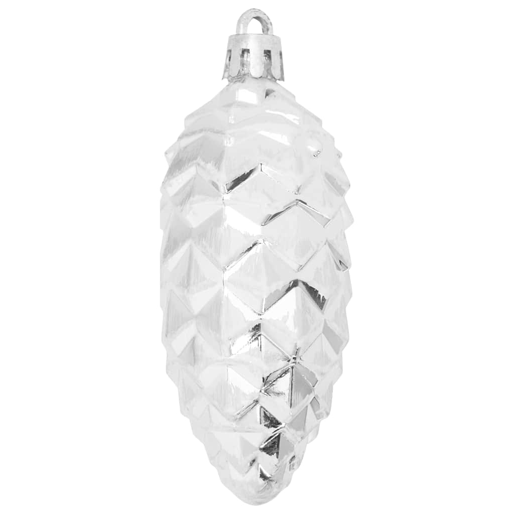 vidaXL Kerstboomdecoratie 40 pcs Zilver