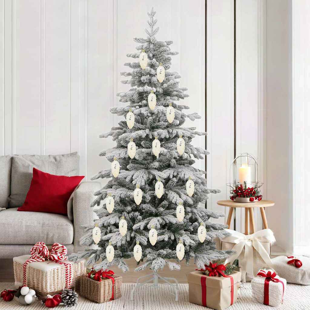 vidaXL Kerstboomdecoratie 40 pcs Zilver