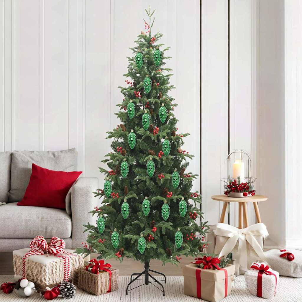 vidaXL Kerstboomdecoratie 40 pcs Zilver
