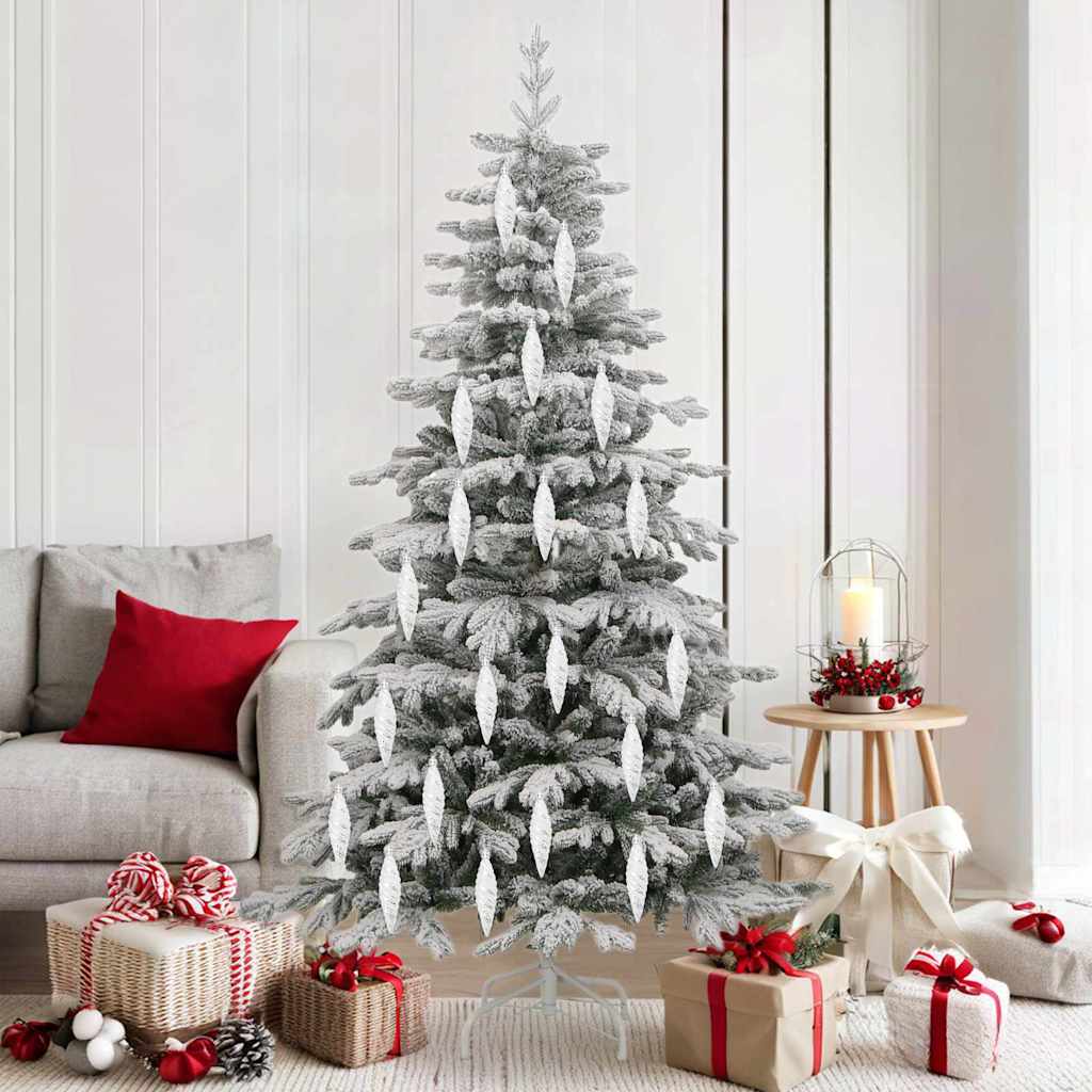 vidaXL Kerstboomdecoratie 40 pcs Zilver
