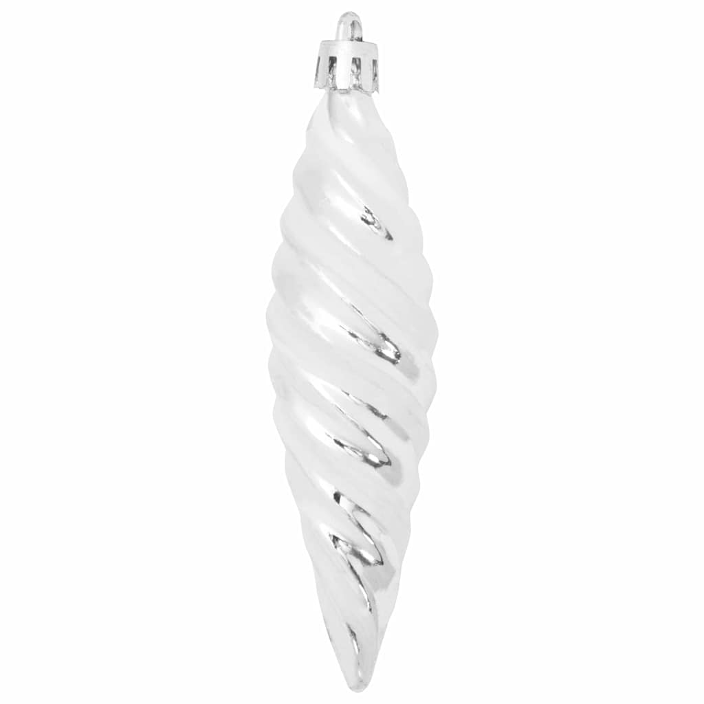 vidaXL Kerstboomdecoratie 40 pcs Zilver