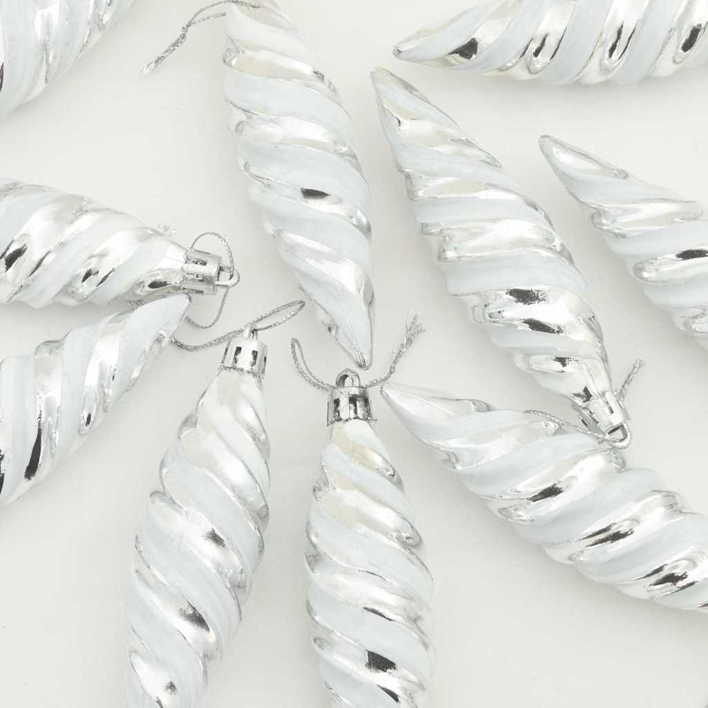 vidaXL Kerstboomdecoratie 40 pcs Zilver