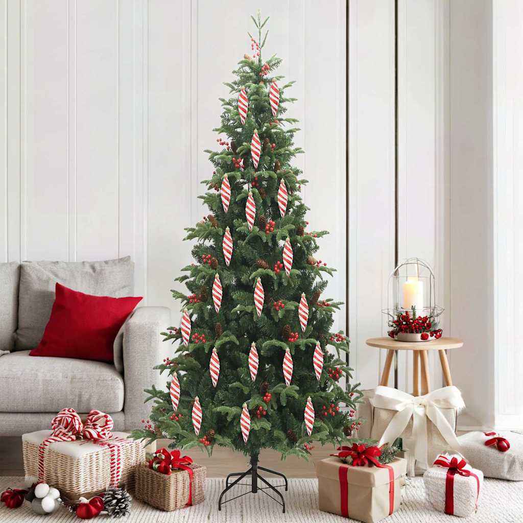 vidaXL Kerstboomdecoratie 40 pcs Zilver