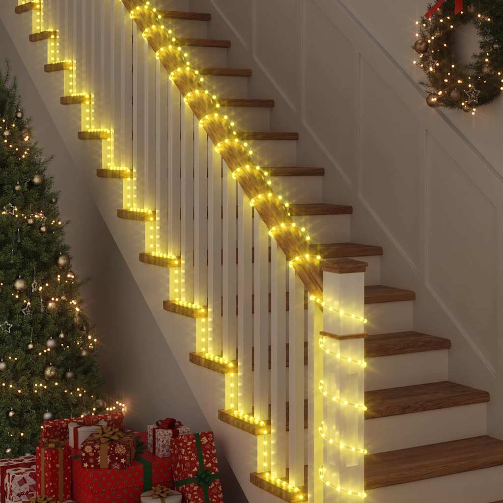 vidaXL Touwenlicht met 120 LED Warmwit 5 m PVC