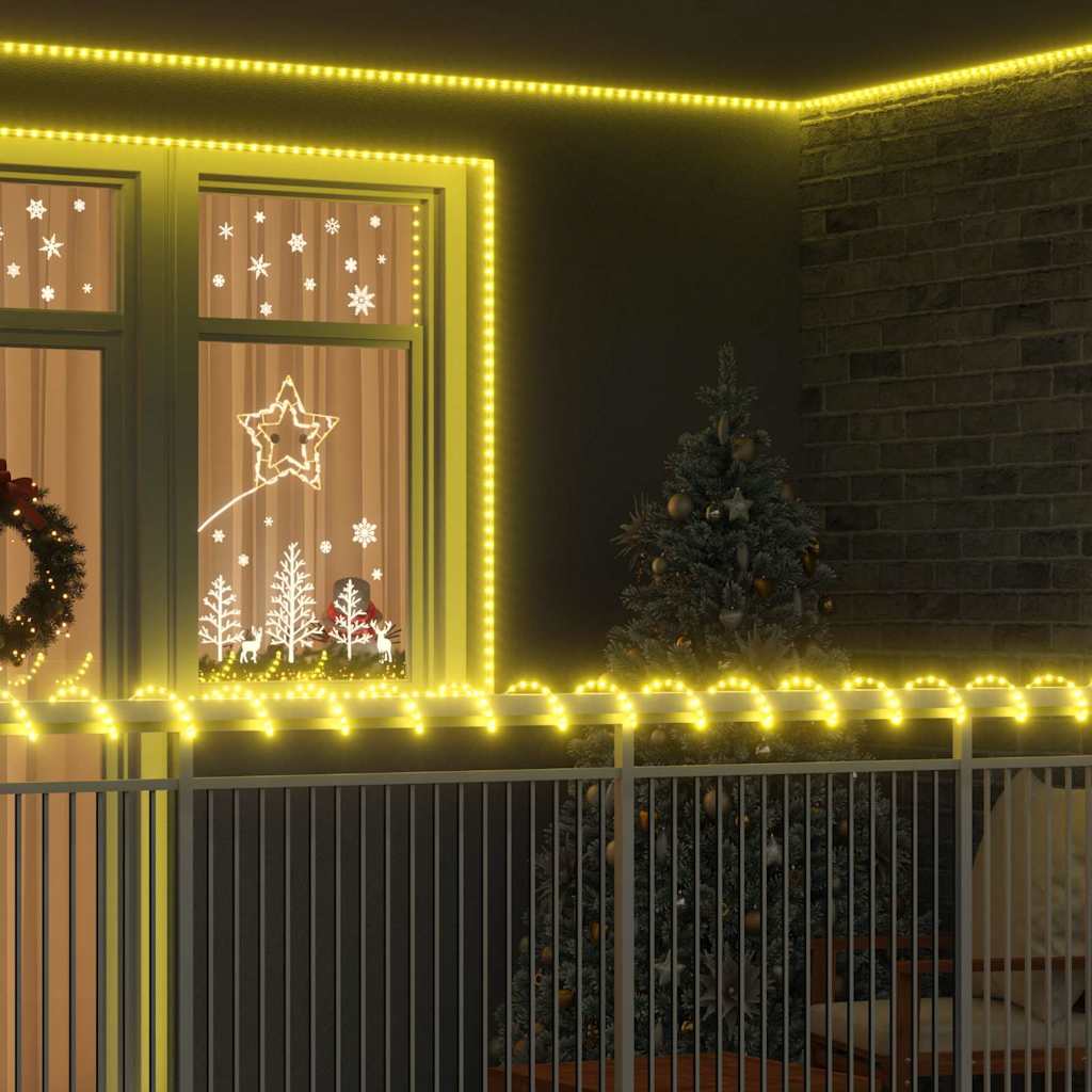 vidaXL Touwenlicht met 120 LED Warmwit 5 m PVC