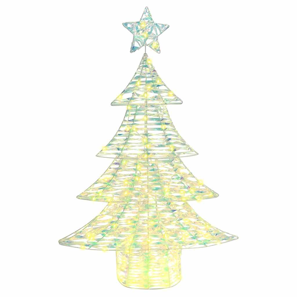 vidaXL Kerstboom met 120 LED Warmwit 120 cm PET