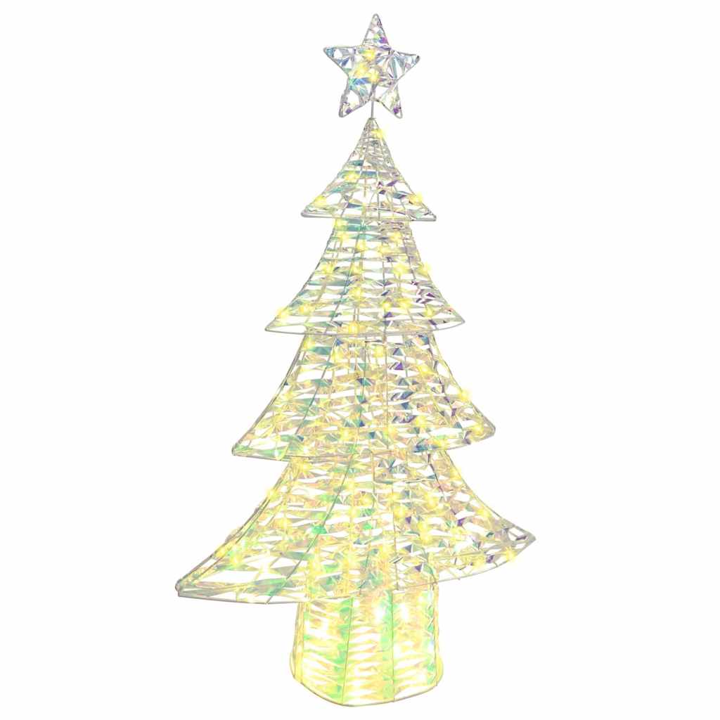 vidaXL Kerstboom met 120 LED Warmwit 120 cm PET