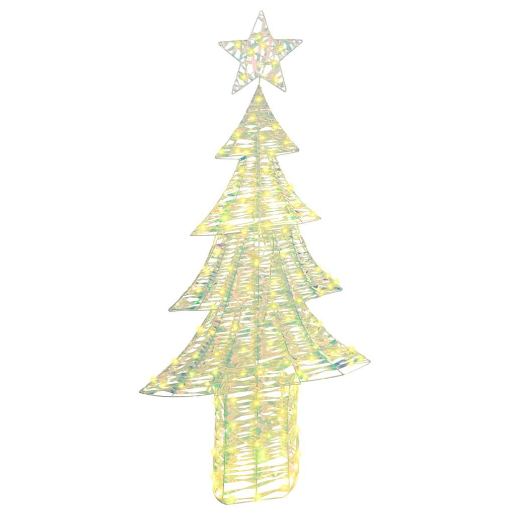 vidaXL Kerstboom met 120 LED Warmwit 120 cm PET