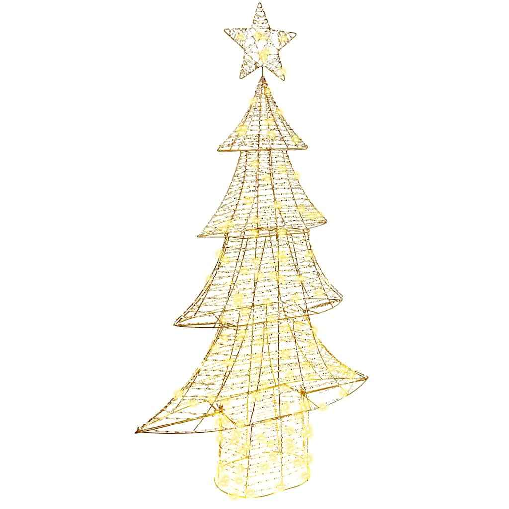 vidaXL Kerstboom met 120 LED Warmwit 120 cm PET