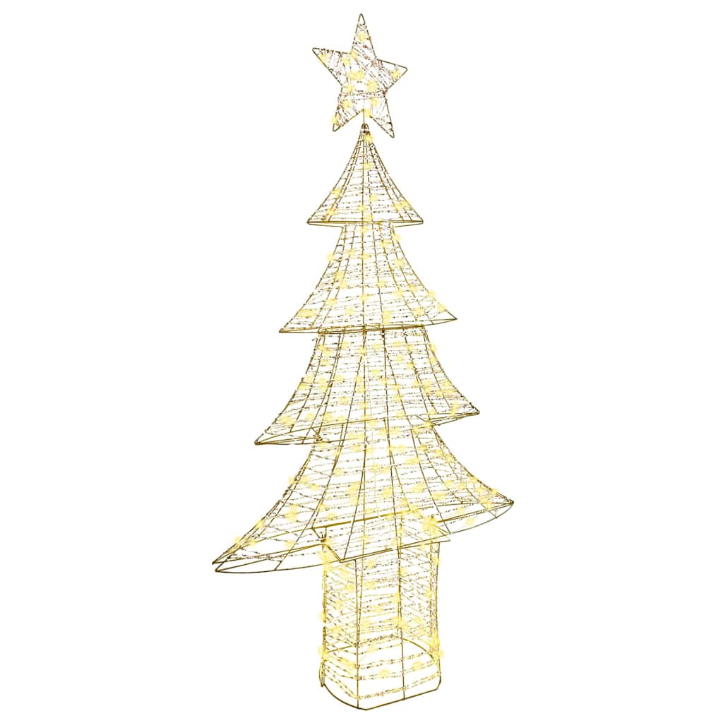 vidaXL Kerstboom met 120 LED Warmwit 120 cm PET
