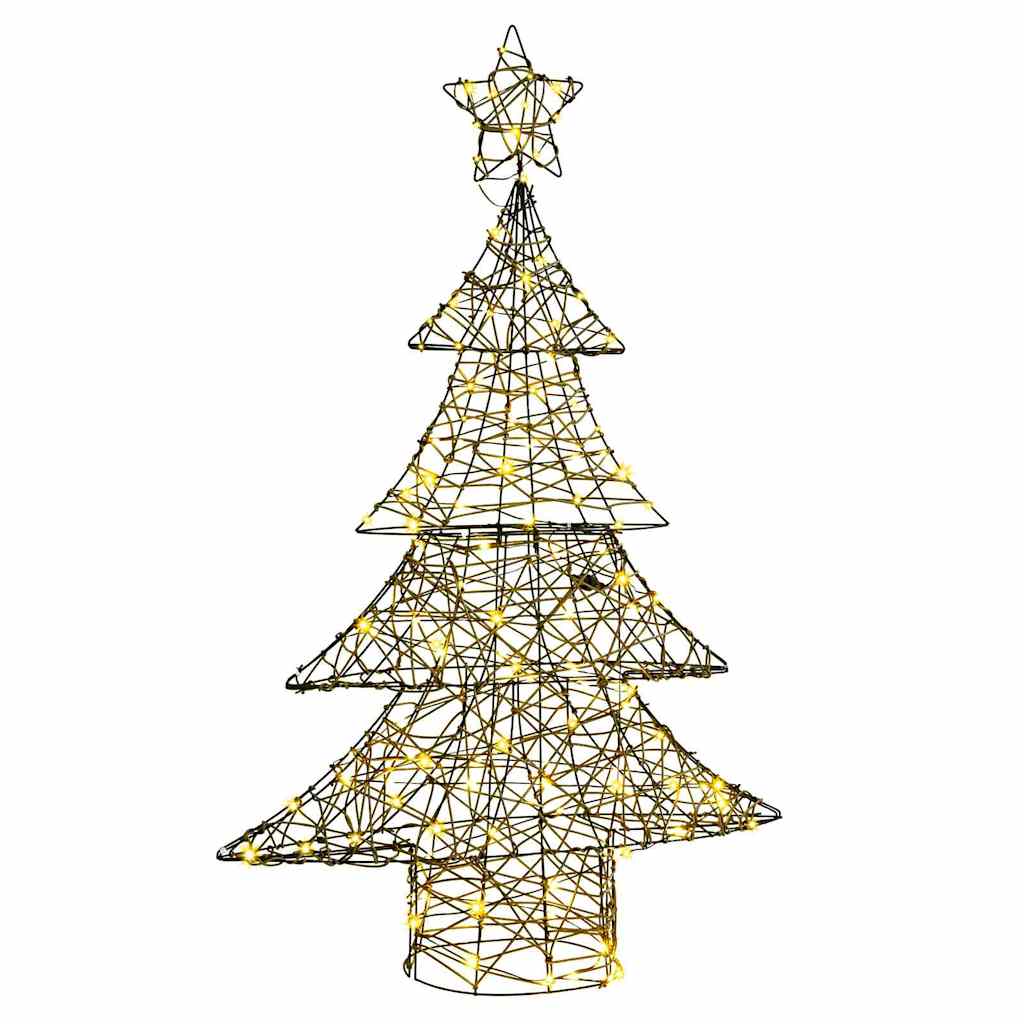 vidaXL Kerstboom met 120 LED Warmwit 120 cm PET