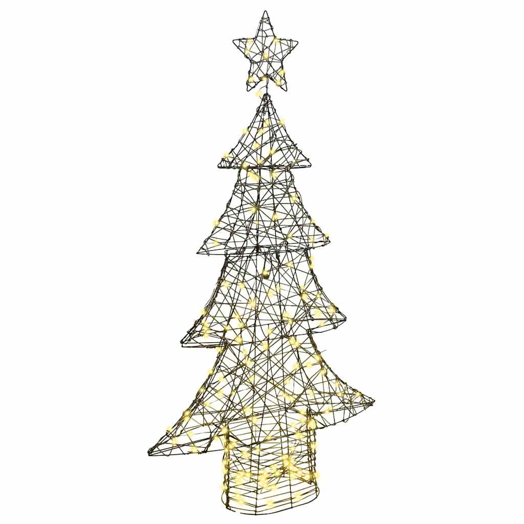 vidaXL Kerstboom met 120 LED Warmwit 120 cm PET