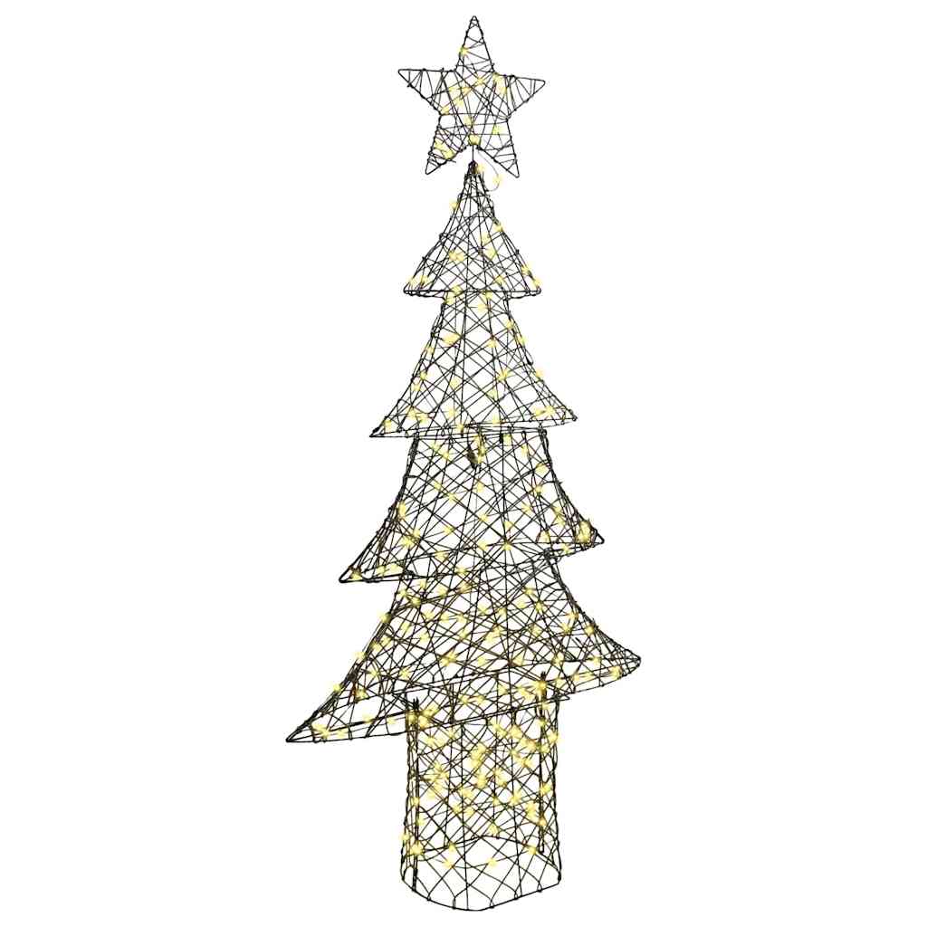 vidaXL Kerstboom met 120 LED Warmwit 120 cm PET