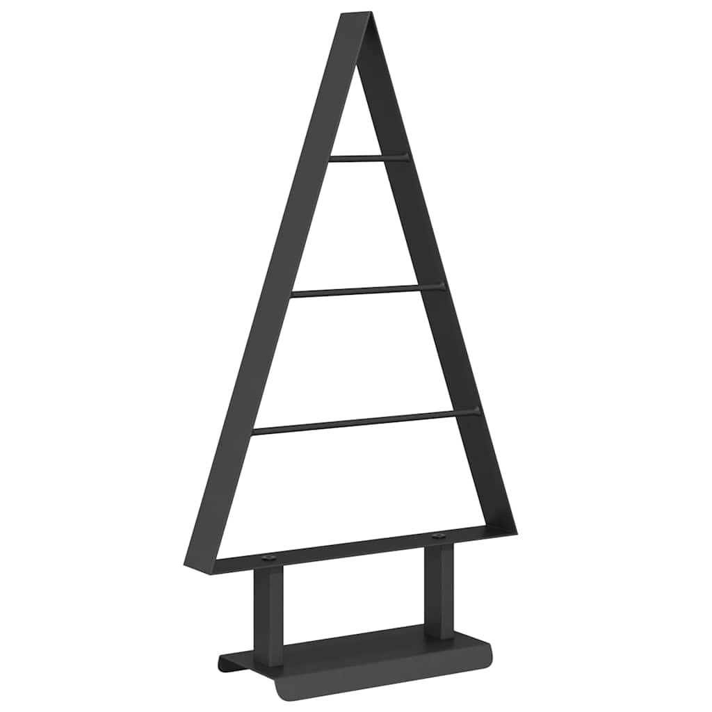 vidaXL Metalen kerstboom met standaard Zwart 90 cm Staal