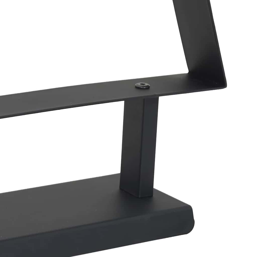 vidaXL Metalen kerstboom met standaard Zwart 90 cm Staal
