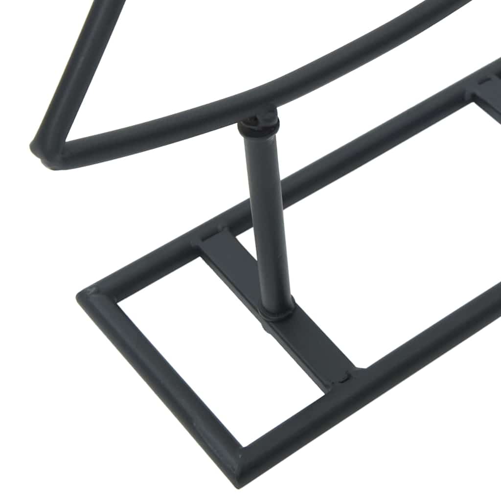 vidaXL Metalen kerstboom met standaard Zwart 90 cm Staal