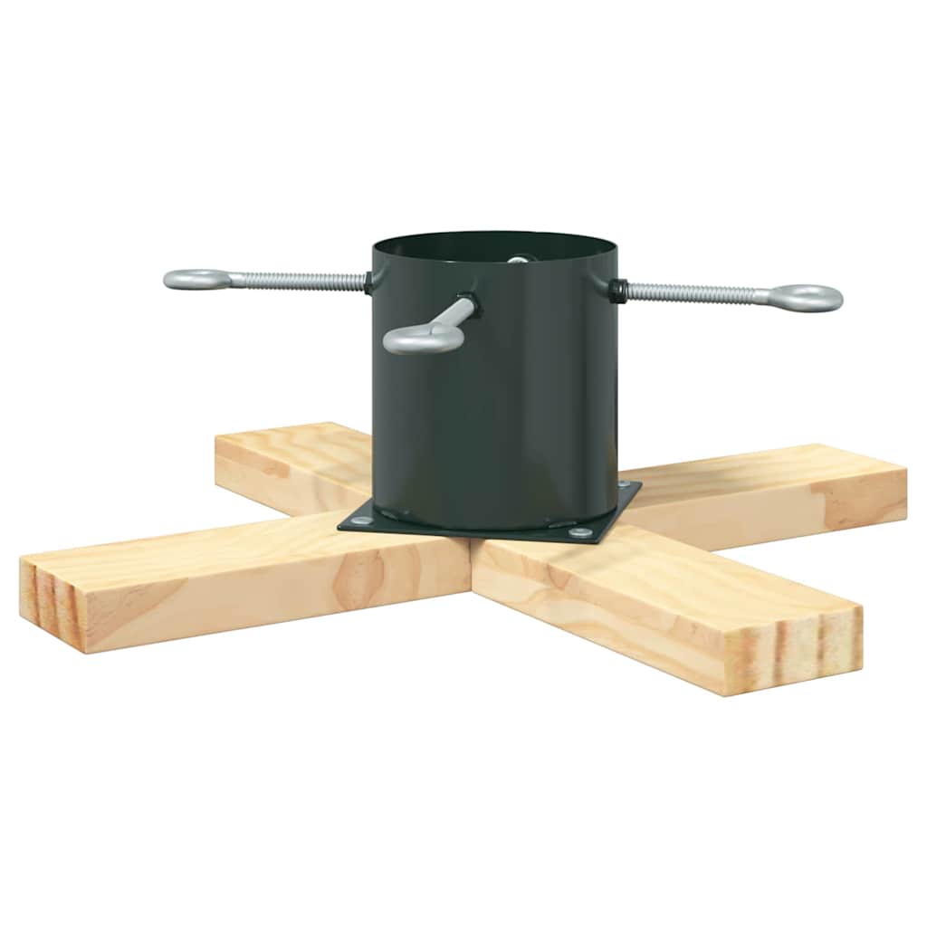 vidaXL Kerstboomstandaard Groen 50 x 50 x 16 cm Massief grenenhout