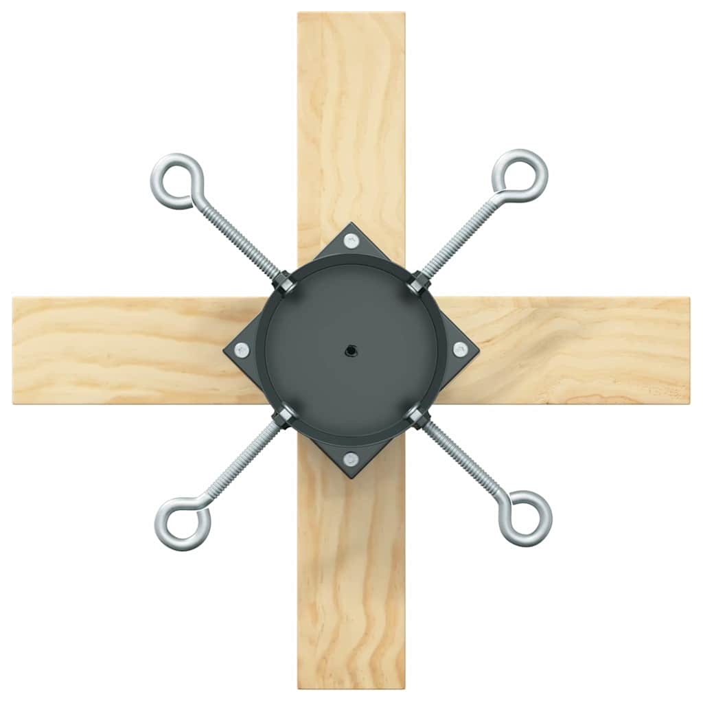 vidaXL Kerstboomstandaard Groen 50 x 50 x 16 cm Massief grenenhout