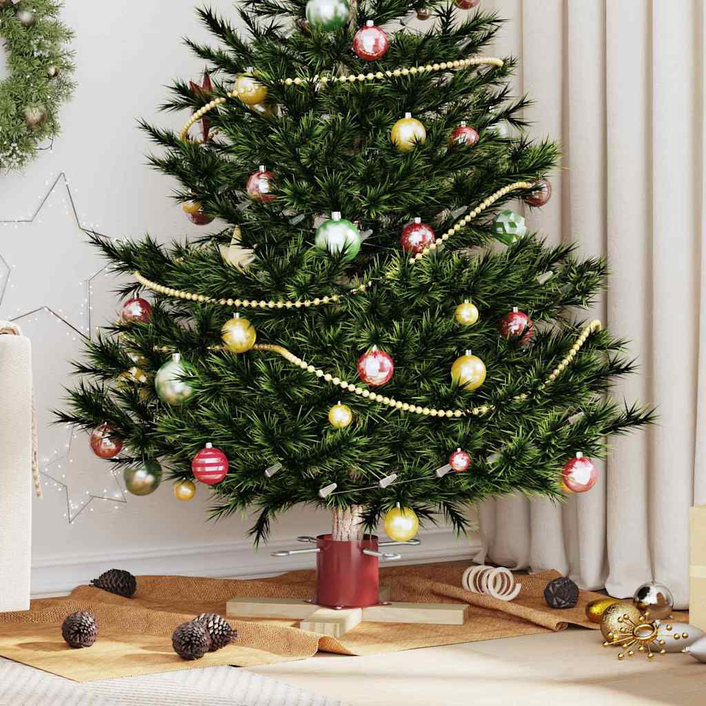 vidaXL Kerstboomstandaard Groen 50 x 50 x 16 cm Massief grenenhout