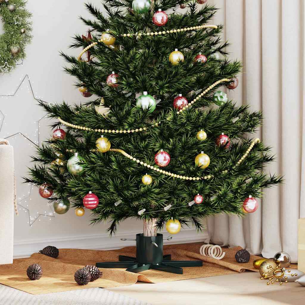 vidaXL Kerstboomstandaard 1.73 Groen 49 x 49 x 15,5 cm Staal