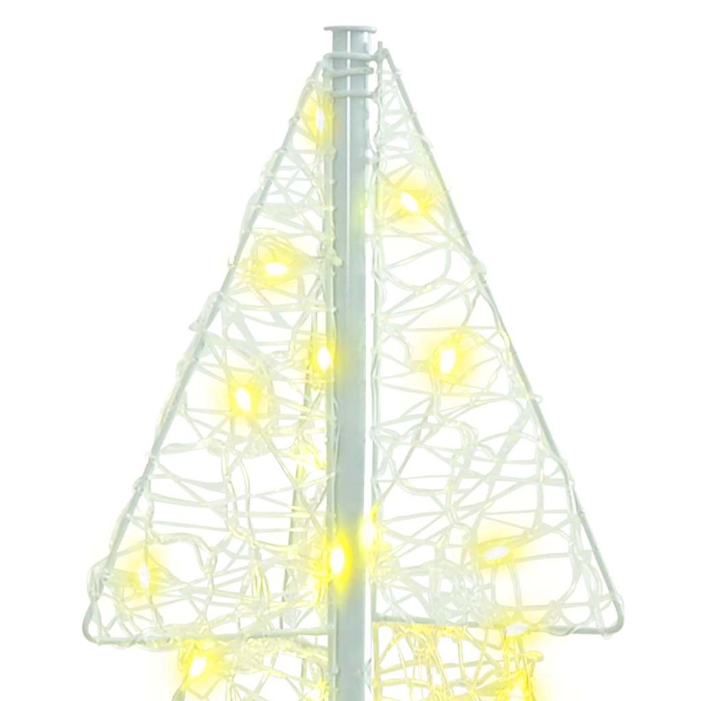 vidaXL Kerstboom met 100 LED Warmwit 120 cm Acryl