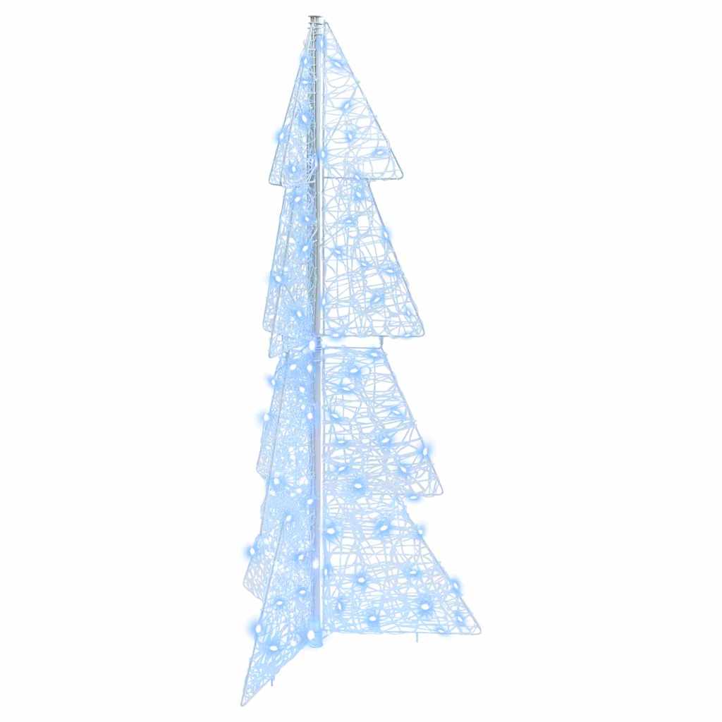 vidaXL Kerstboom met 100 LED Warmwit 120 cm Acryl