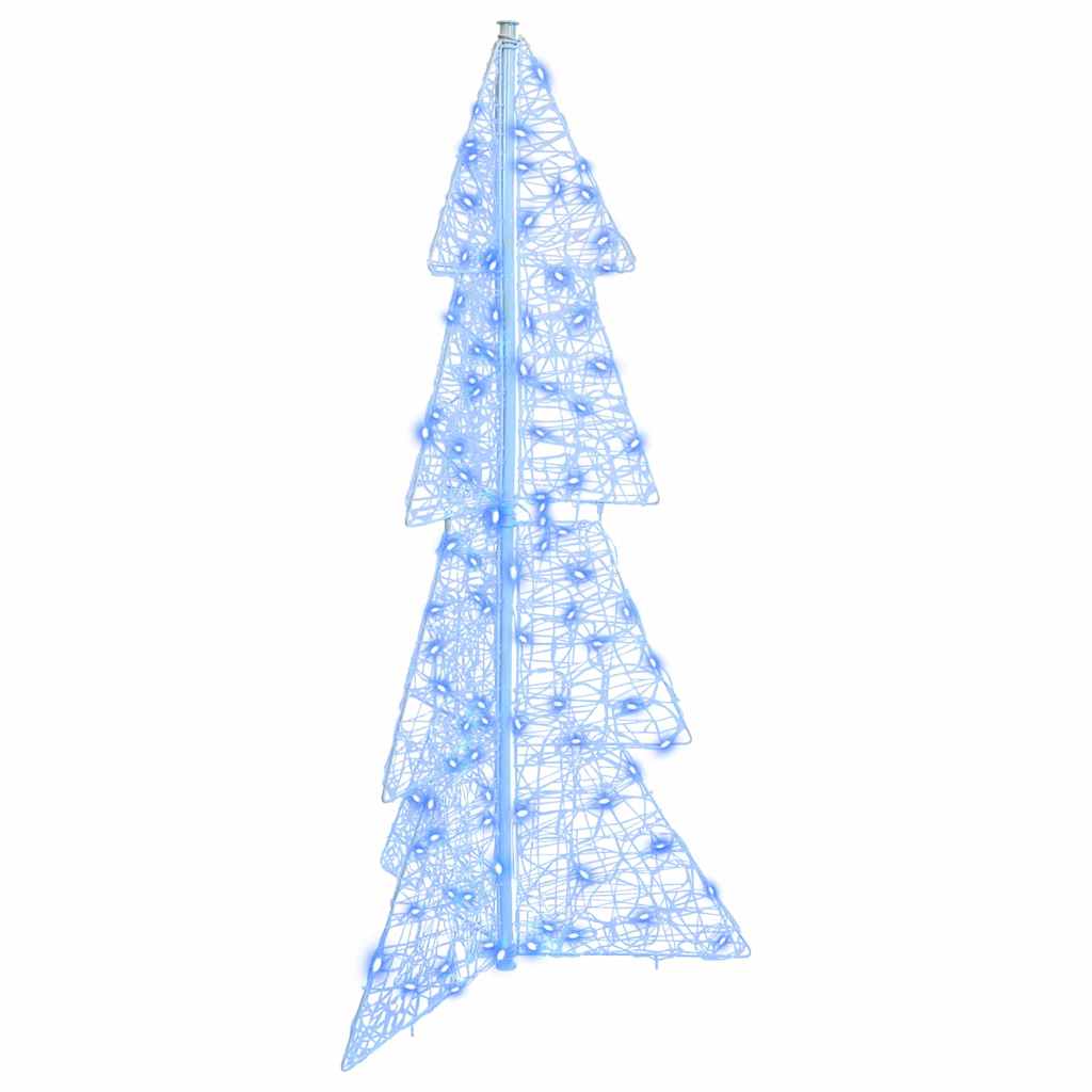vidaXL Kerstboom met 100 LED Warmwit 120 cm Acryl