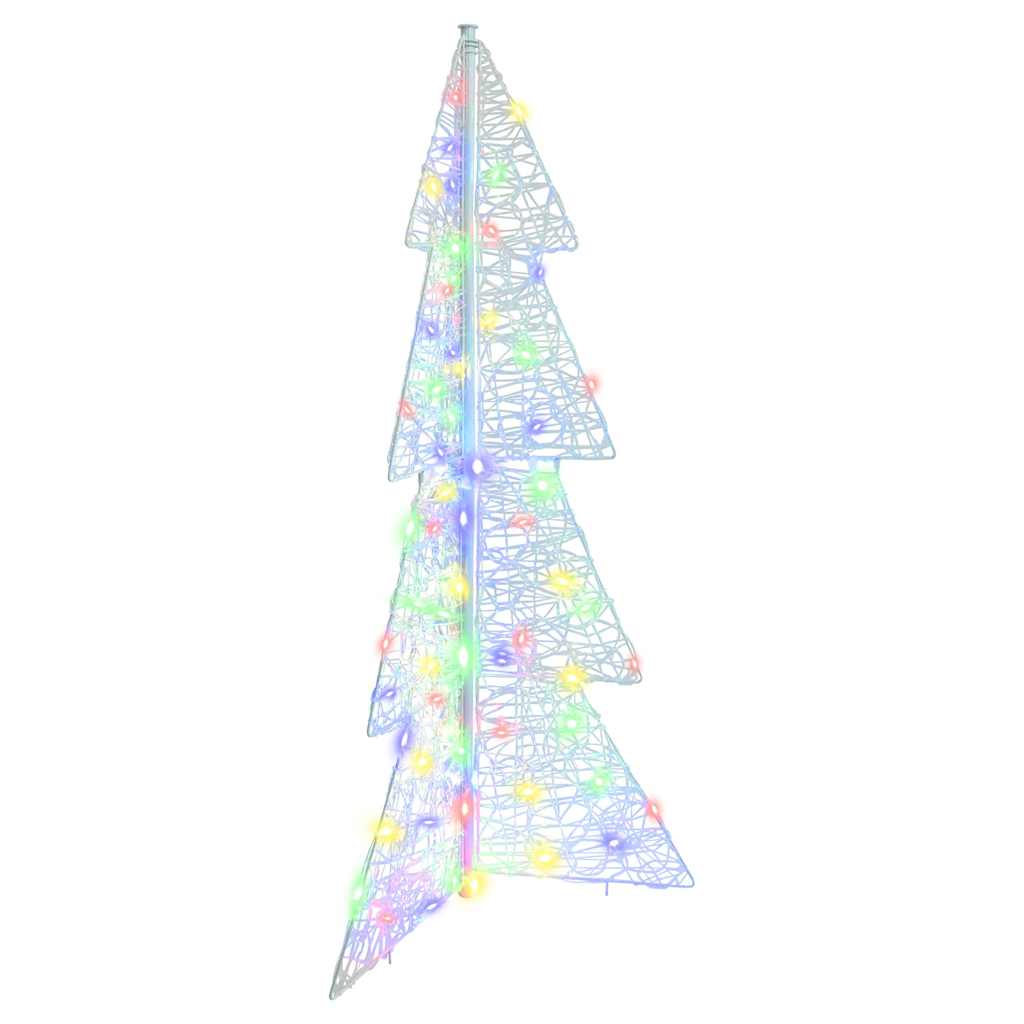 vidaXL Kerstboom met 100 LED Warmwit 120 cm Acryl