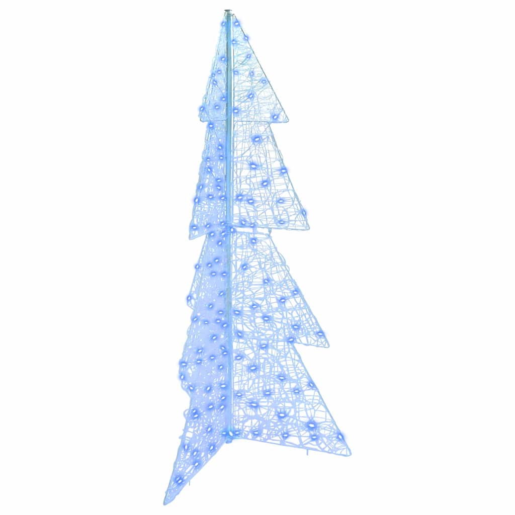 vidaXL Kerstboom met 100 LED Warmwit 120 cm Acryl