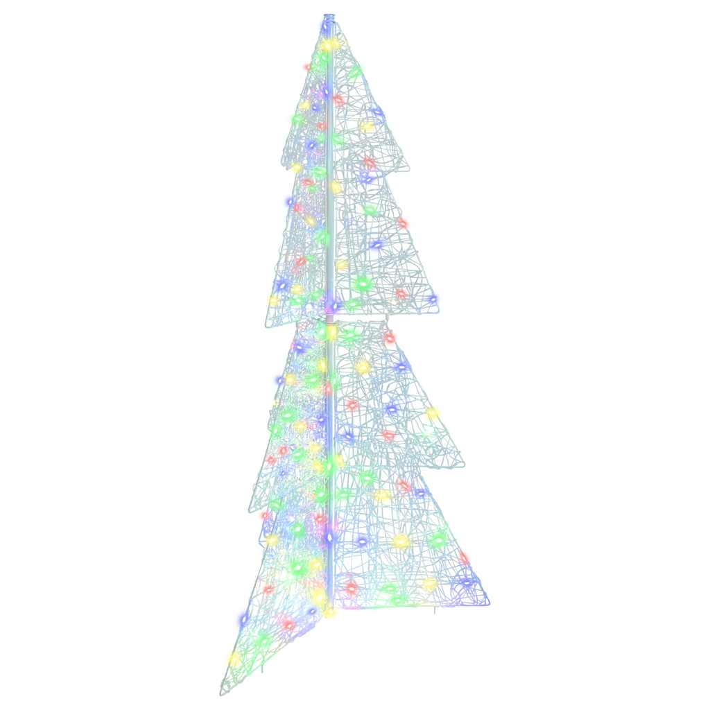 vidaXL Kerstboom met 100 LED Warmwit 120 cm Acryl