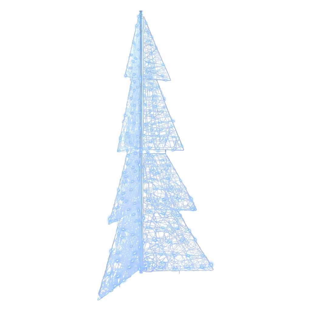 vidaXL Kerstboom met 100 LED Warmwit 120 cm Acryl