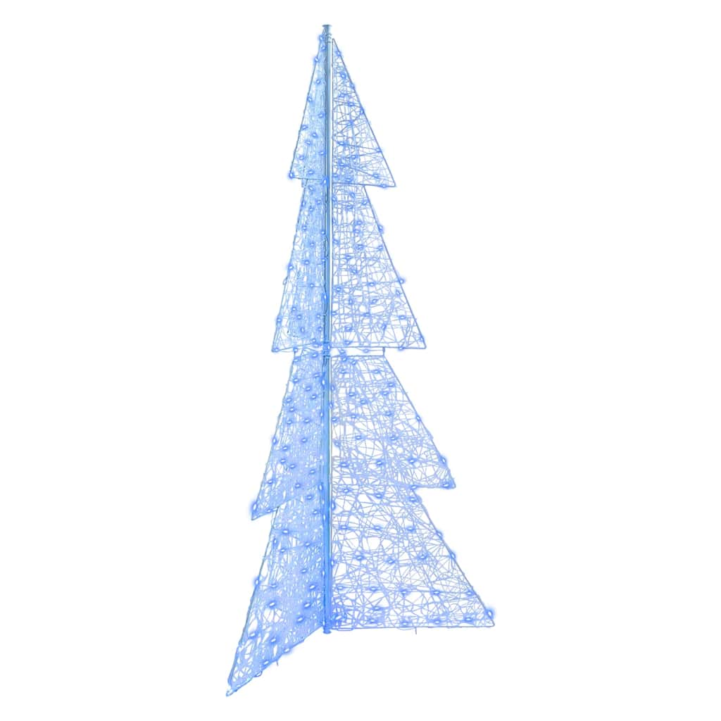 vidaXL Kerstboom met 100 LED Warmwit 120 cm Acryl