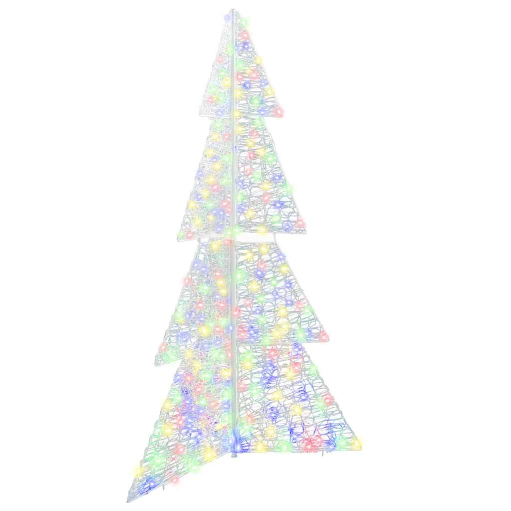 vidaXL Kerstboom met 100 LED Warmwit 120 cm Acryl