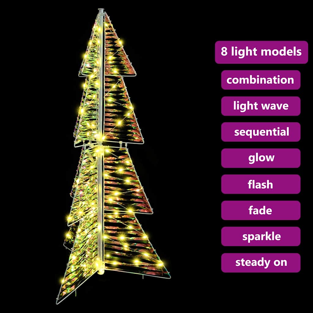 vidaXL Kerstboom met 100 LED Warmwit 120 cm PET