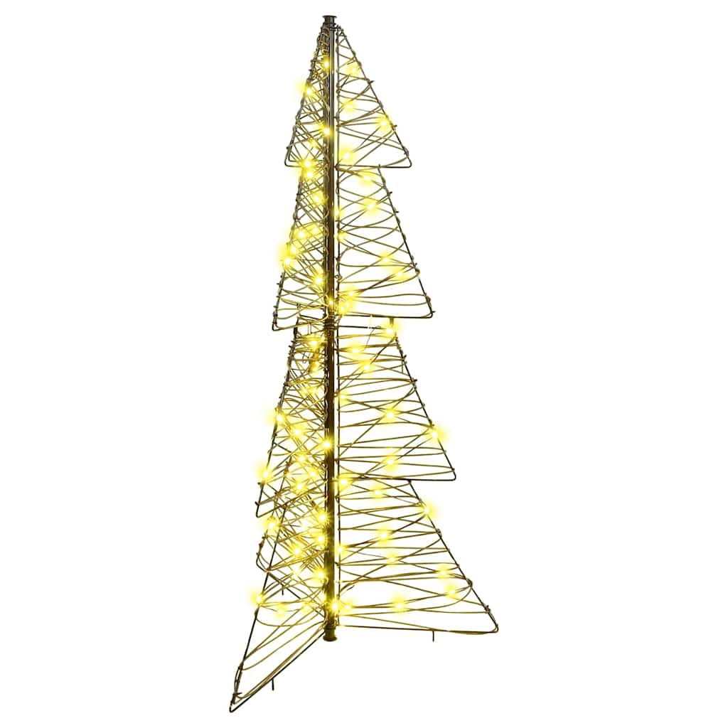 vidaXL Kerstboom met 100 LED Warmwit 120 cm PET