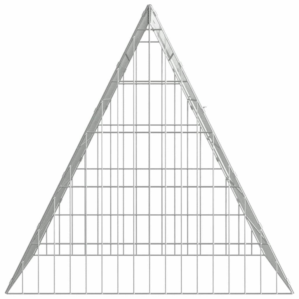 vidaXL Konijnenkooi Zilver 650 x 55 x 55 cm Gegalvaniseerd staal
