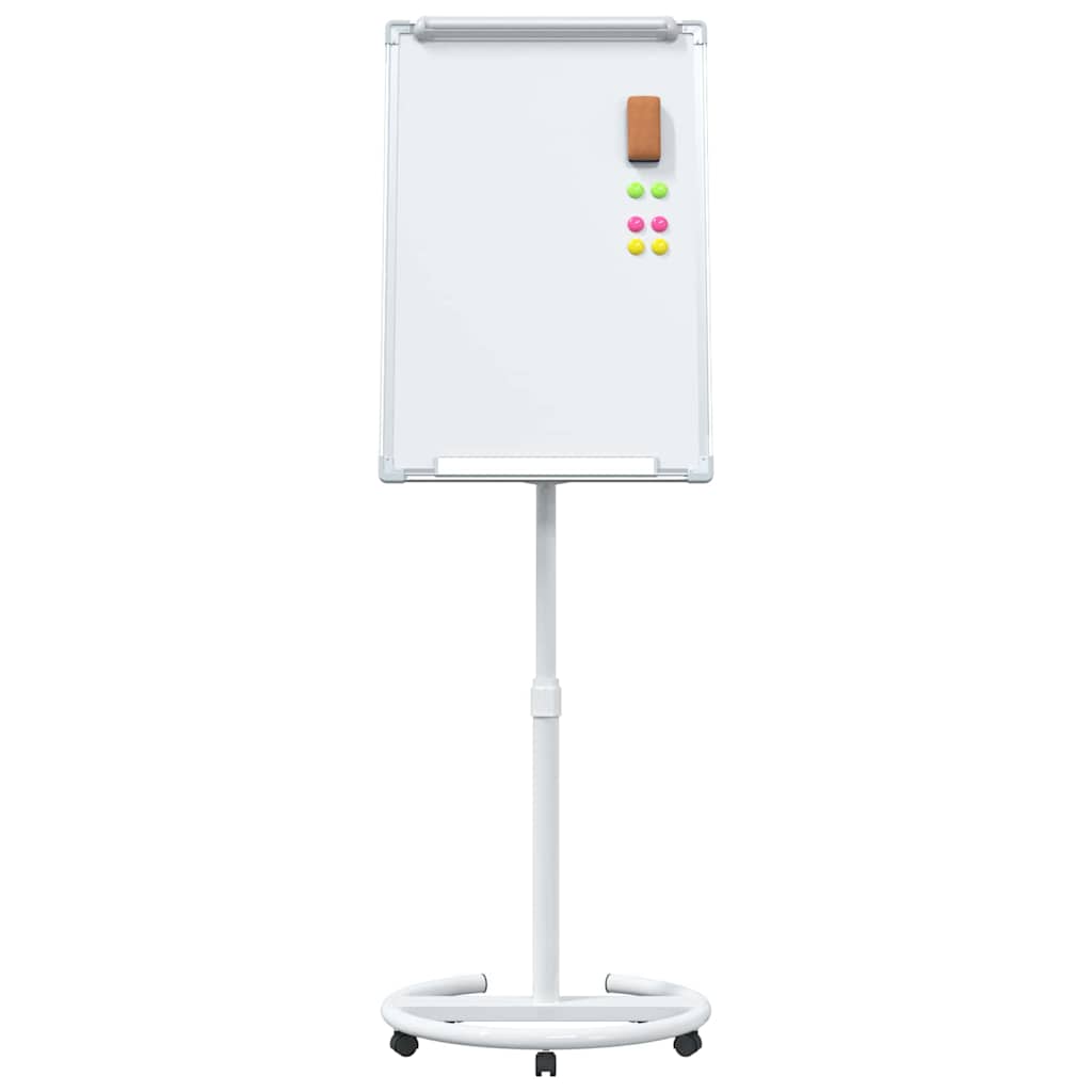 vidaXL Magnetisch whiteboard Wit en grijs 62 x 62 x 195 cm EPS