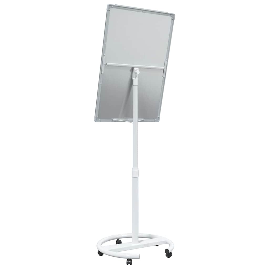 vidaXL Magnetisch whiteboard Wit en grijs 62 x 62 x 195 cm EPS