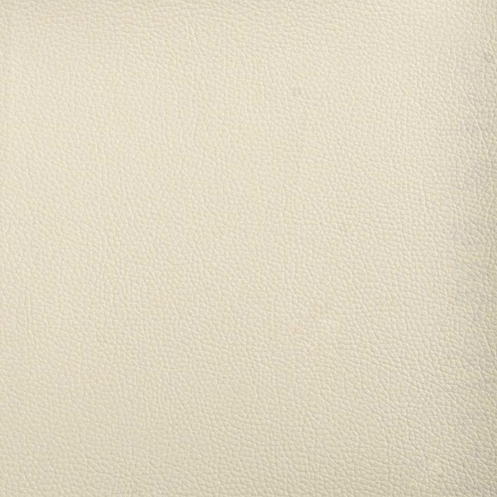 vidaXL Chesterfield Bank met kussen Crème 120,5 x 65 x 75 cm Nep Leer