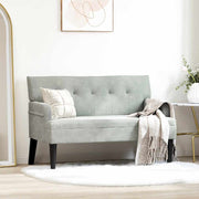 vidaXL Chesterfield Bank Lichtgrijs 112 x 65.5 x 75 cm Fluweel
