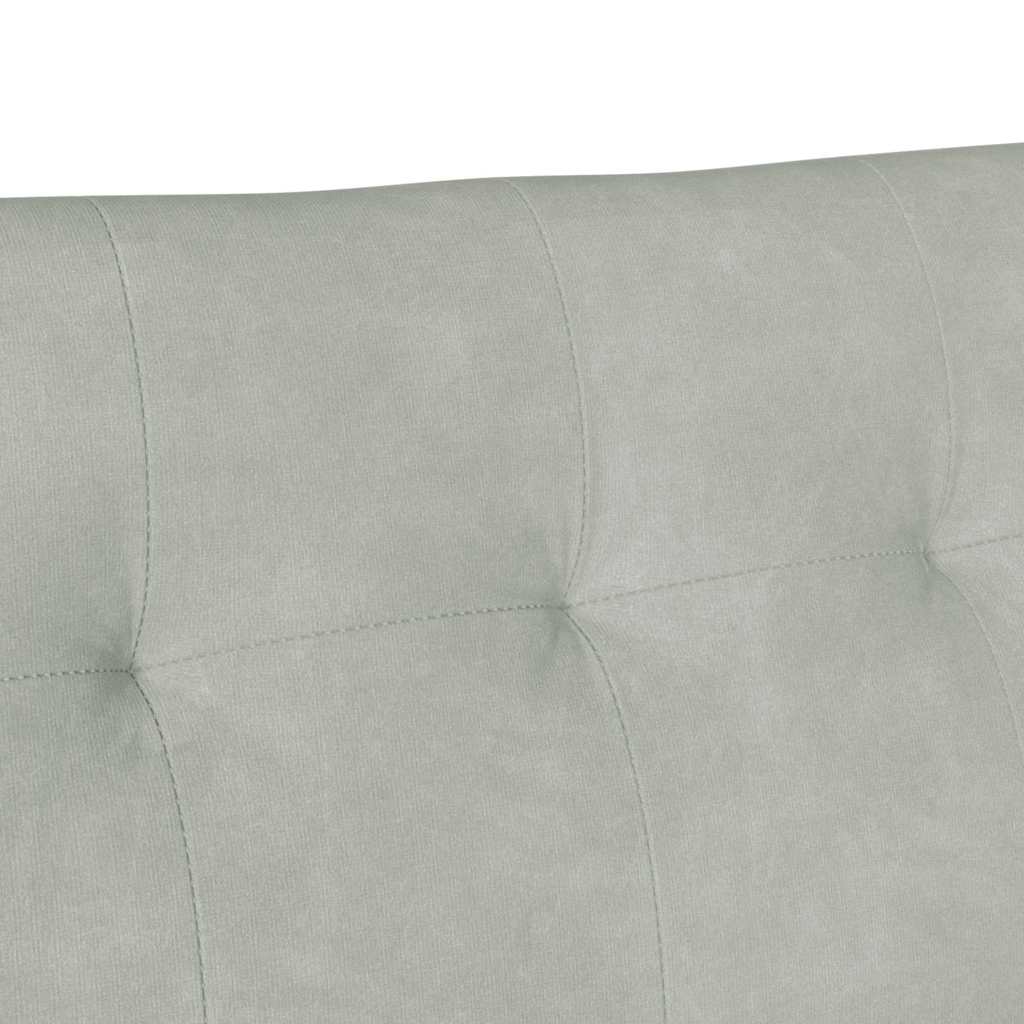 vidaXL Chesterfield Bank Lichtgrijs 112 x 65.5 x 75 cm Fluweel