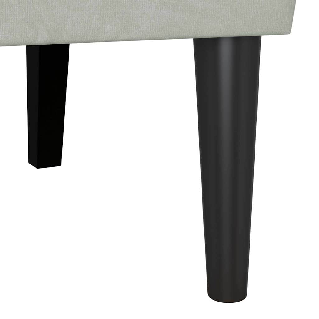 vidaXL Chesterfield Bank Lichtgrijs 112 x 65.5 x 75 cm Fluweel