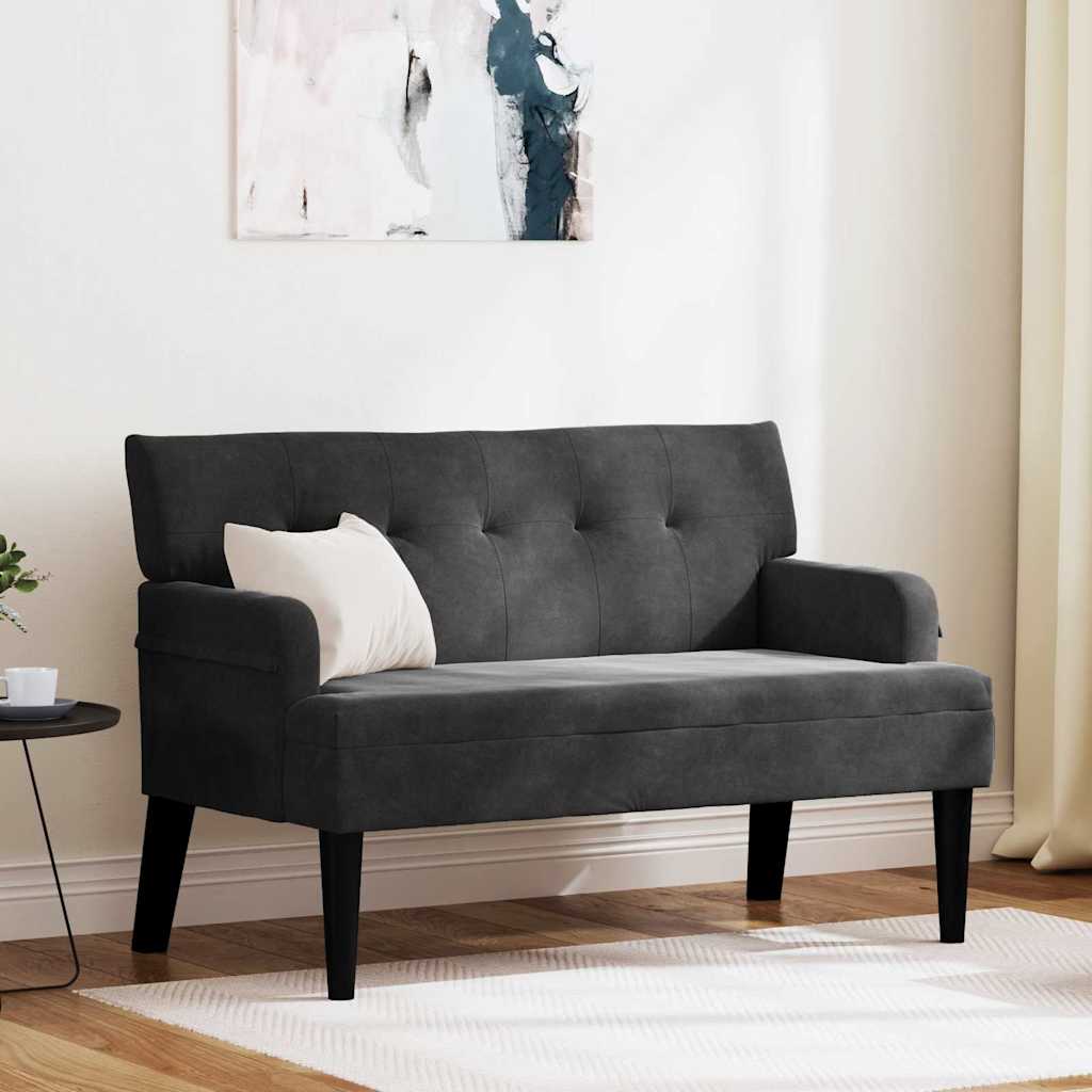 vidaXL Chesterfield Bank Lichtgrijs 112 x 65.5 x 75 cm Fluweel