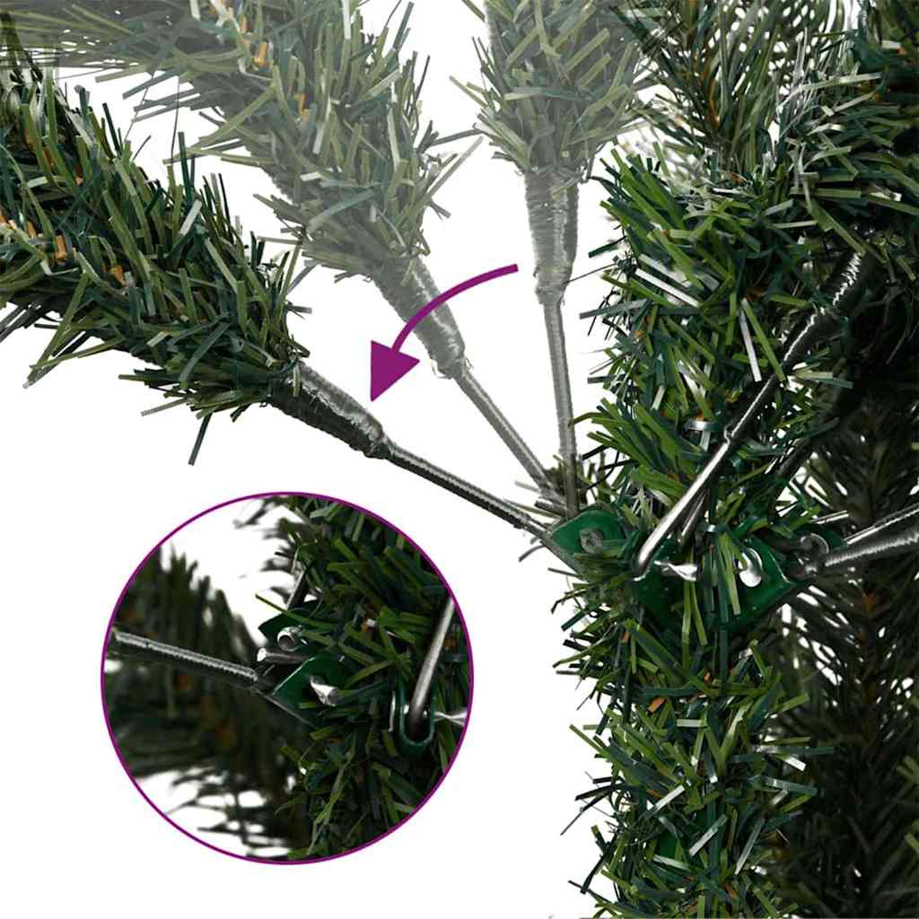 vidaXL Kunstmatige Inklapbare Kerstboom Groen 120 cm PVC, PE en staal