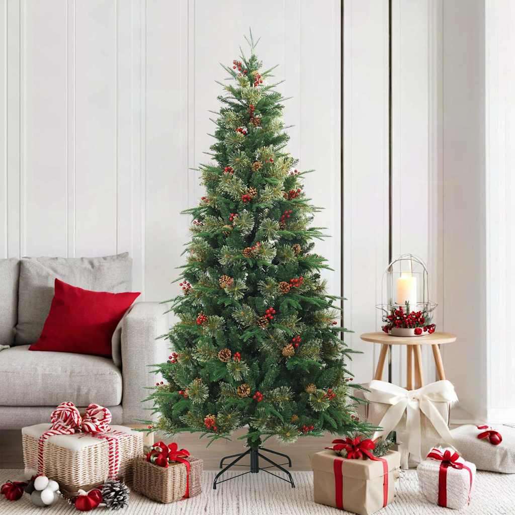 vidaXL Kunstmatige Inklapbare Kerstboom Groen 120 cm PVC, PE en staal