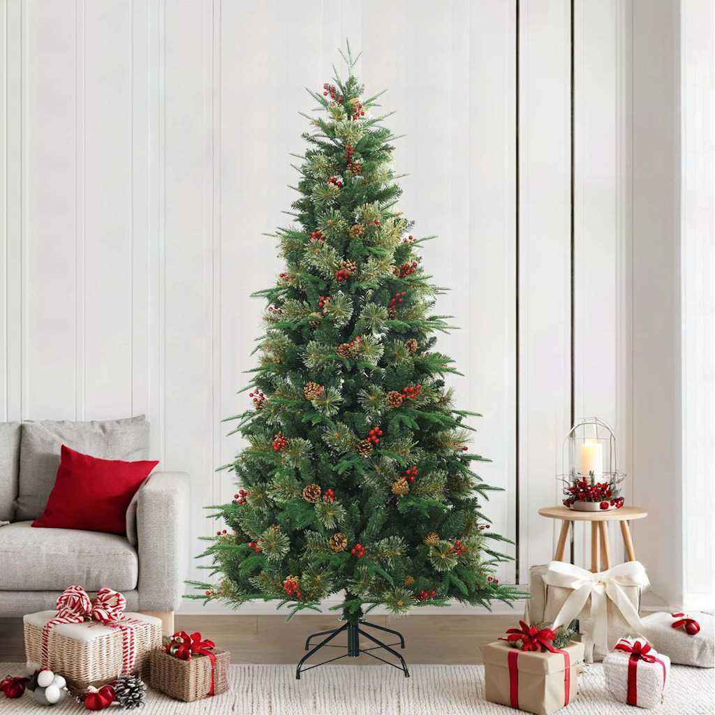 vidaXL Kunstmatige Inklapbare Kerstboom Groen 120 cm PVC, PE en staal