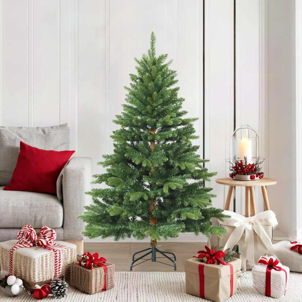 vidaXL Kunstmatige Inklapbare Kerstboom Groen 120 cm PVC, PE en staal