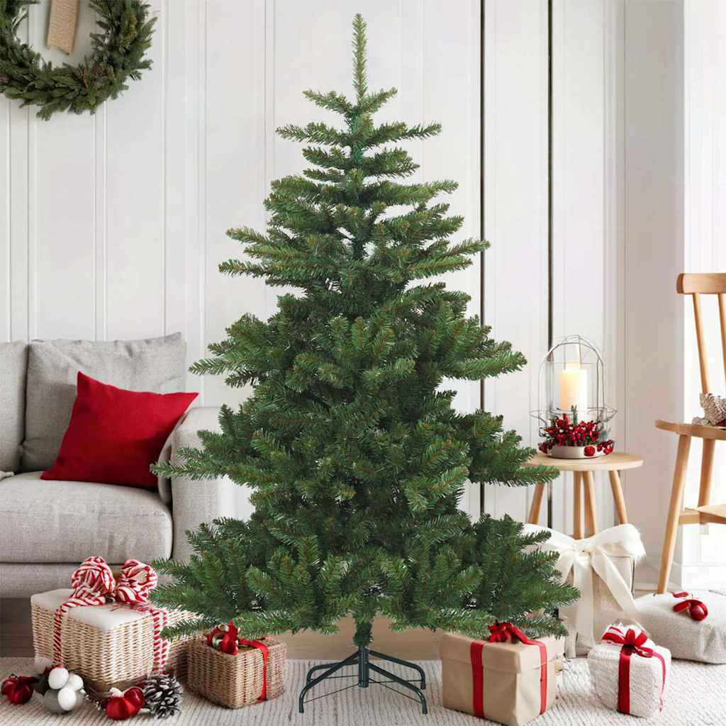 vidaXL Kunstmatige Inklapbare Kerstboom Groen 150 cm PVC, staal