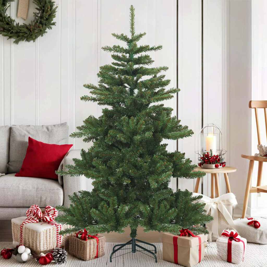 vidaXL Kunstmatige Inklapbare Kerstboom Groen 150 cm PVC, staal