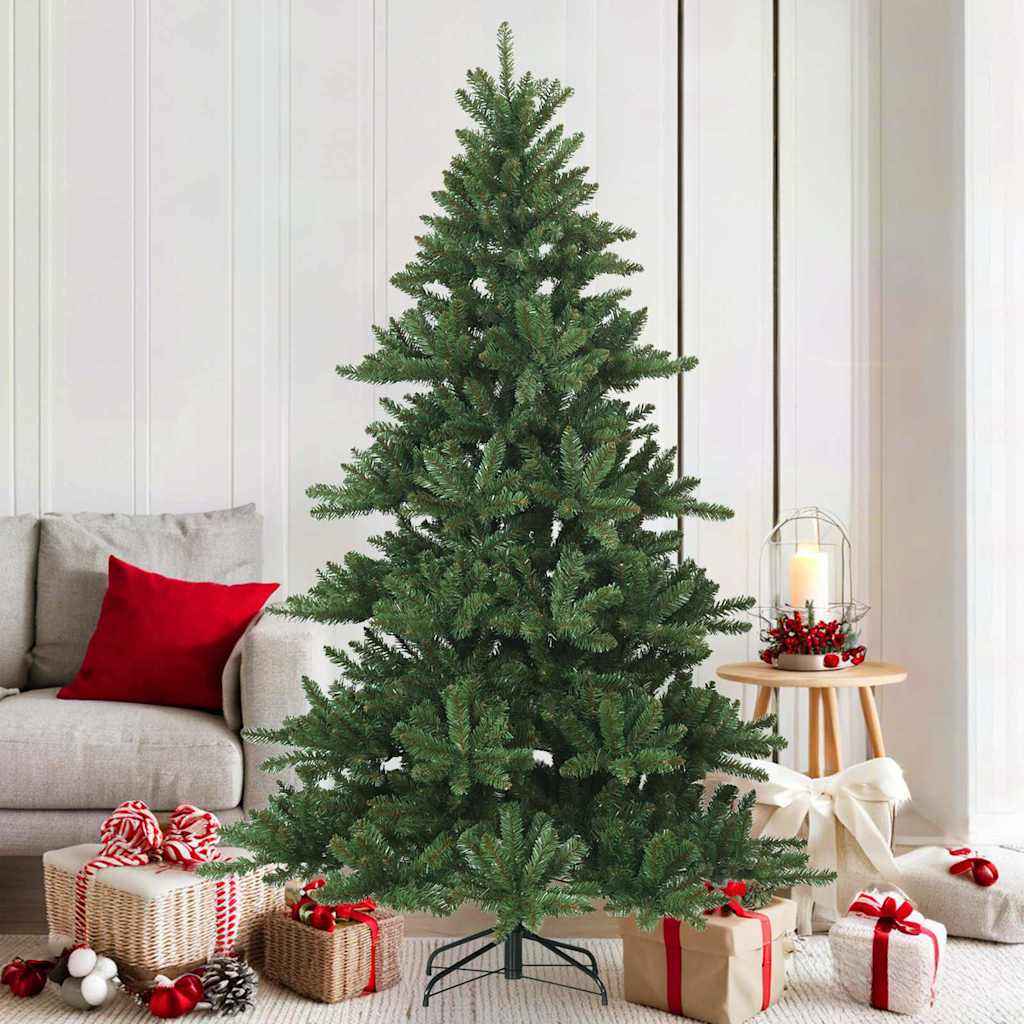 vidaXL Kunstmatige Inklapbare Kerstboom Groen 150 cm PVC, staal